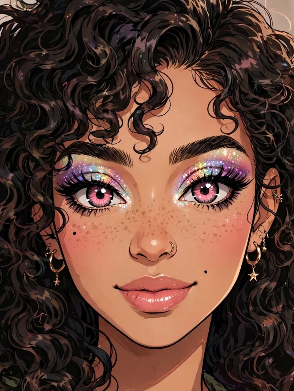 Pink Color Eye Wear Lenses - Costume Enhancements